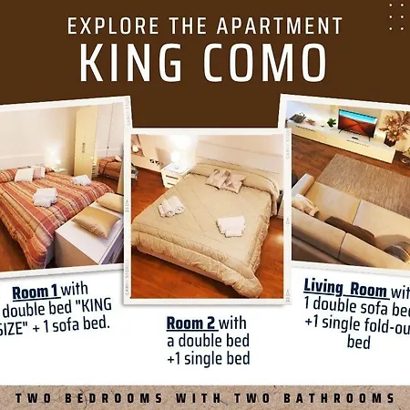 Daire King Center 9 Posti Letto- Grande Terrazza - 2 Bagni Privati *