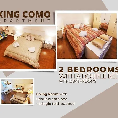 King Center 9 Posti Letto- Grande Terrazza - 2 Bagni Privati アパート *