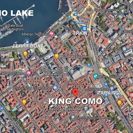 Apartment King Center 9 Posti Letto- Grande Terrazza - 2 Bagni Privati Como